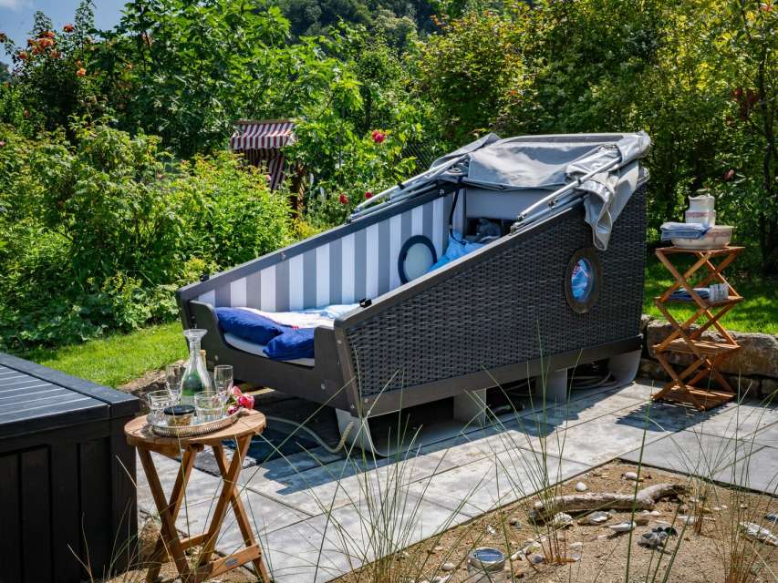 Schlafstrandkorb Rosengarten am Untersee Schlafstrandkorb Rosengarten am Untersee